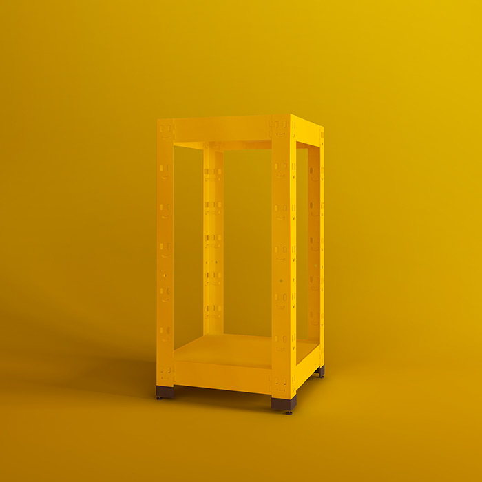 [스마일랙] 다용도2단 철재선반 (넓이300)