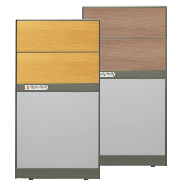 45T PVC 콘센트 우드파티션 H1500