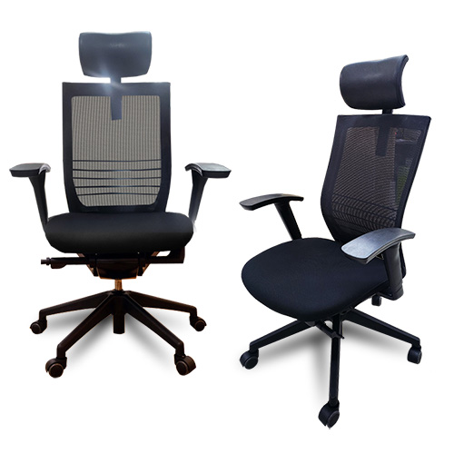 한샘 마일로 블랙메쉬 특S급 리퍼 사무실의자